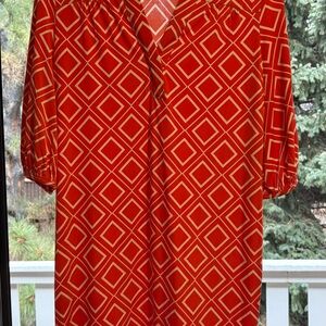 Banana Republic Corral Geometric Blouse